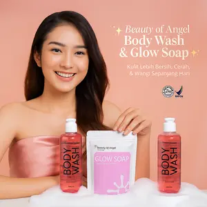 Beauty of Angel Special Bundling Premium Body Wash Petal + Glow Soap With Retinol & Niacinamide  Membantu Mencerahkan Melembabkan Menutrisi Kulit Wajah dan Seluruh Tubuh [DR Richard Lee Aproved] Pencerah Lotion Mandi Scrub Perawatan Kering Kusam Lulur