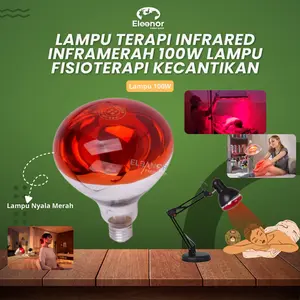 Lampu Terapi Infrared Inframerah 100W Lampu Bohlam Fisioterapi Kecantikan