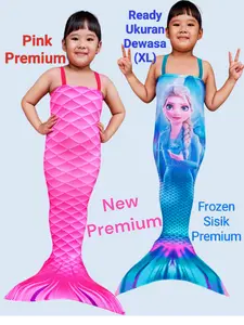 ( BISA COD ) Kostum Mermaid Premium Terbaru untuk Bayi, Anak, Remaja Dan Dewasa
