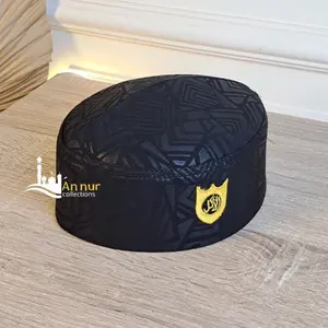 Peci kopiah malaysia logo motif terbaru murah peci polos peci motif polos peci songkok nasional peci hitam peci putih Muslim Haji Bordir Pria Topi Nyaman Tebal Dewasa