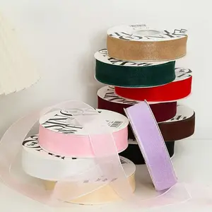 (Per Meter) Pita Organza Glitter Premium Transparan - Pita Kado Ribbon Gift Bouquet Hampers Korean