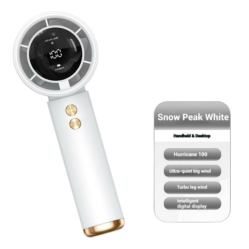 Quạt Mini Cầm Tay Siêu Mạnh Siêu Mát 4000mAh Pin 100 Cấp Gió Điều Chỉnh Tự Do Turbo Pin 5000mAh Màn Hình LED Hiển Thị Pin & Tốc Độ Gió Tặng Móc Đeo Tay Và Cáp Sạc 3 Tháng Bảo Hành 12 Tháng