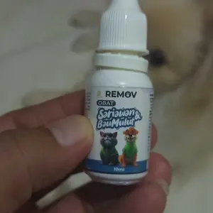 REMOV Obat Sariawan Bau Mulut Kucing Anjing Mencegah Infeksi dan Mempercepat Pembentukan Jaringan Baru
