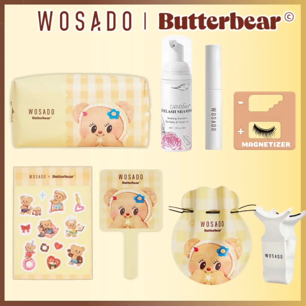 WOSADO【SG OFFICIAL】Magnetiser, Fixer, Cleanser, Applicator and Tools Eyelash Extensions Makeup Cosmetic w osado w osado Heated Magnetic Heartleaf Pore Soft