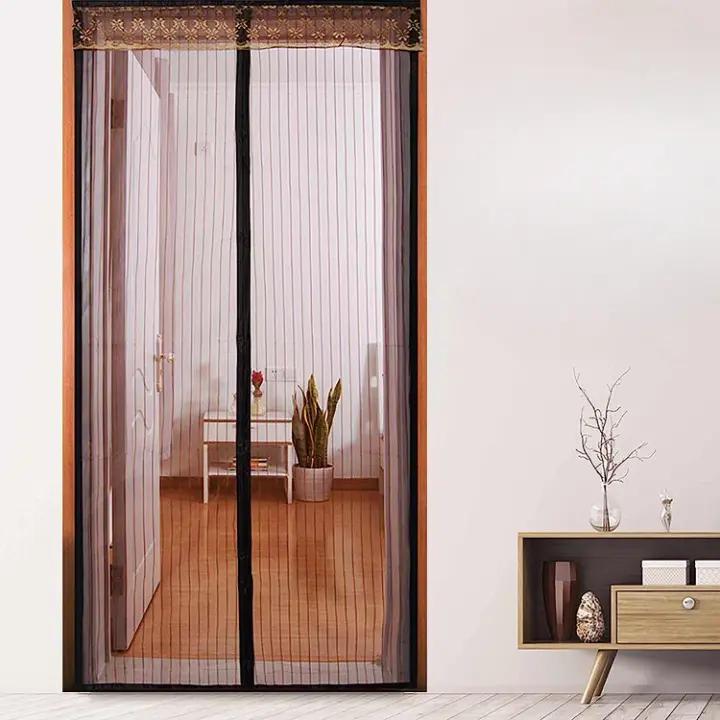 TaffHOME Tirai Pintu Anti Nyamuk Kelambu Magnetic Door 100x210cm - CNY-121