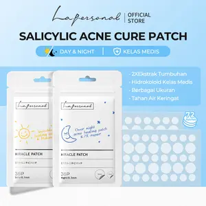 La.personal - Day & Night Salicylic Acid Acne Pimple Patch 72Patches | 2X Ekstrak Botani - Witch Hazel Minyak Pohon Teh