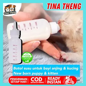 Botol Susu Anjing Kucing Baru Lahir DOT STAR - Bahan Silikon Aman - Set Botol susu Hewan Peliharaan set dot lembut khusus untuk botol maan anjing botol makan kucing anak anjing peliharaan Teddy Bichon Baru lahir