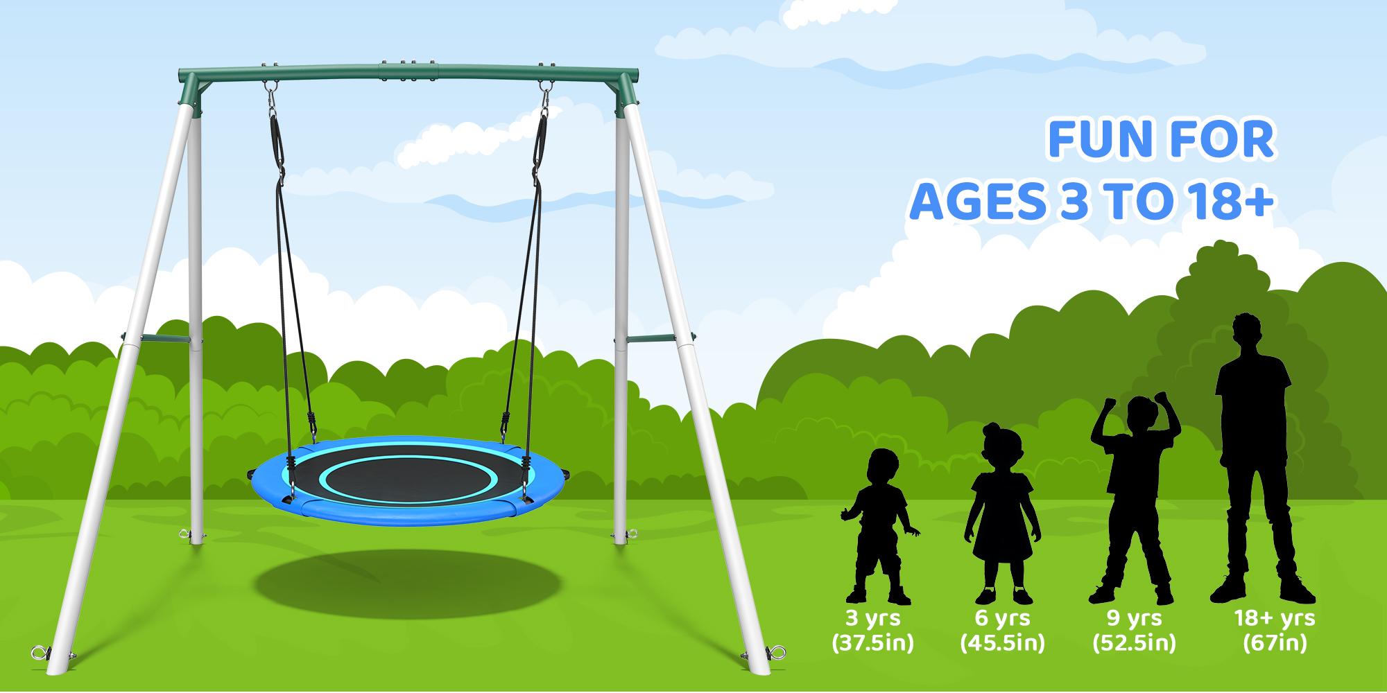 large round swing seat