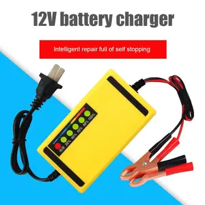 Gwein-COD Charger Baterai Skuter Listrik 12V 2A Cerdas Perlindungan Plug and Play Output 12V-15V Kabel 45cm Car Kendaraan