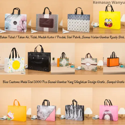 Tas Jinjing / Tas Belanja / Tas Spunbond / Tas Souvenir / Tas Jinjing Wanita / Tas Lipat / Tas Kado / Kantong Belanja Ukuran Variant