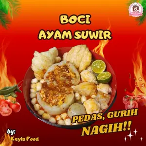 1 Bungkus Boci Ayam Suwir Jumbo  Makanan Instan Food