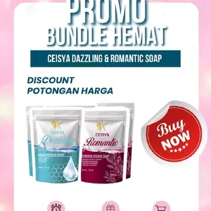 Caesya Bundling Mix Isi 12 Caesya Dazzling isi 6 dan Romantic Soap isi 6 Termurah Sudah BPOM