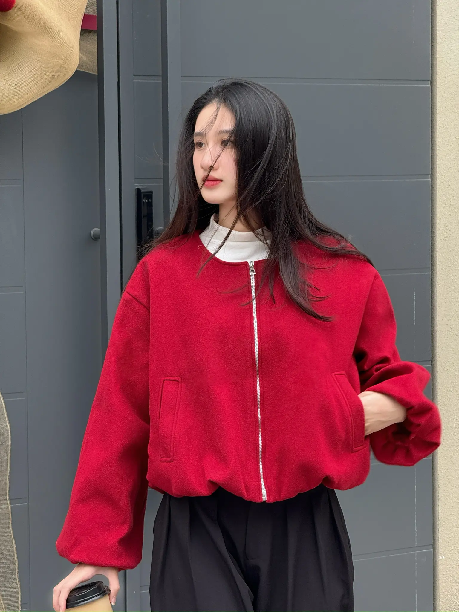 Áo khoác dạ ép 2 lớp dáng bồng, Áo khoác dạ hai lớp ấm áp - 29feb.closet - A573 | BigBuy360 - bigbuy360.vn Áo khoác dạ ép 2 lớp dáng bồng, Áo khoác dạ hai lớp ấm áp - 29feb.closet - A573 | BigBuy360 - bigbuy360.vn