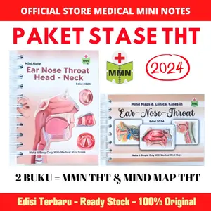 Original Termurah | Paket Lengkap Buku Stase THT (Buku + Mind Map THT)