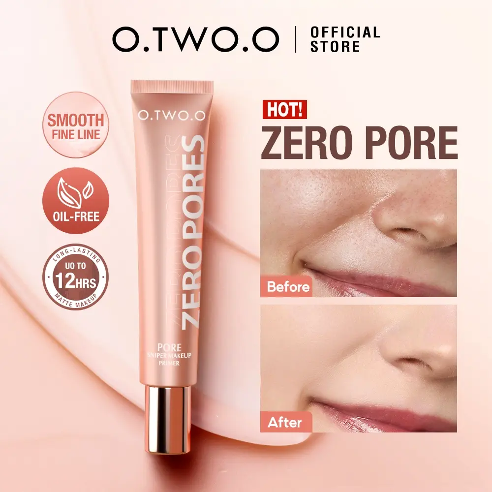 O.TWO.O Makeup Primer Oil Control Smooth Skin Blurs Large Pores Base Face Primer Leytong