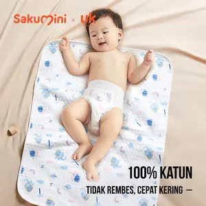 Sakumini Perlak Organik Bayi Alas Tatakan Ompol Cot Sheet Urine Pad Baby