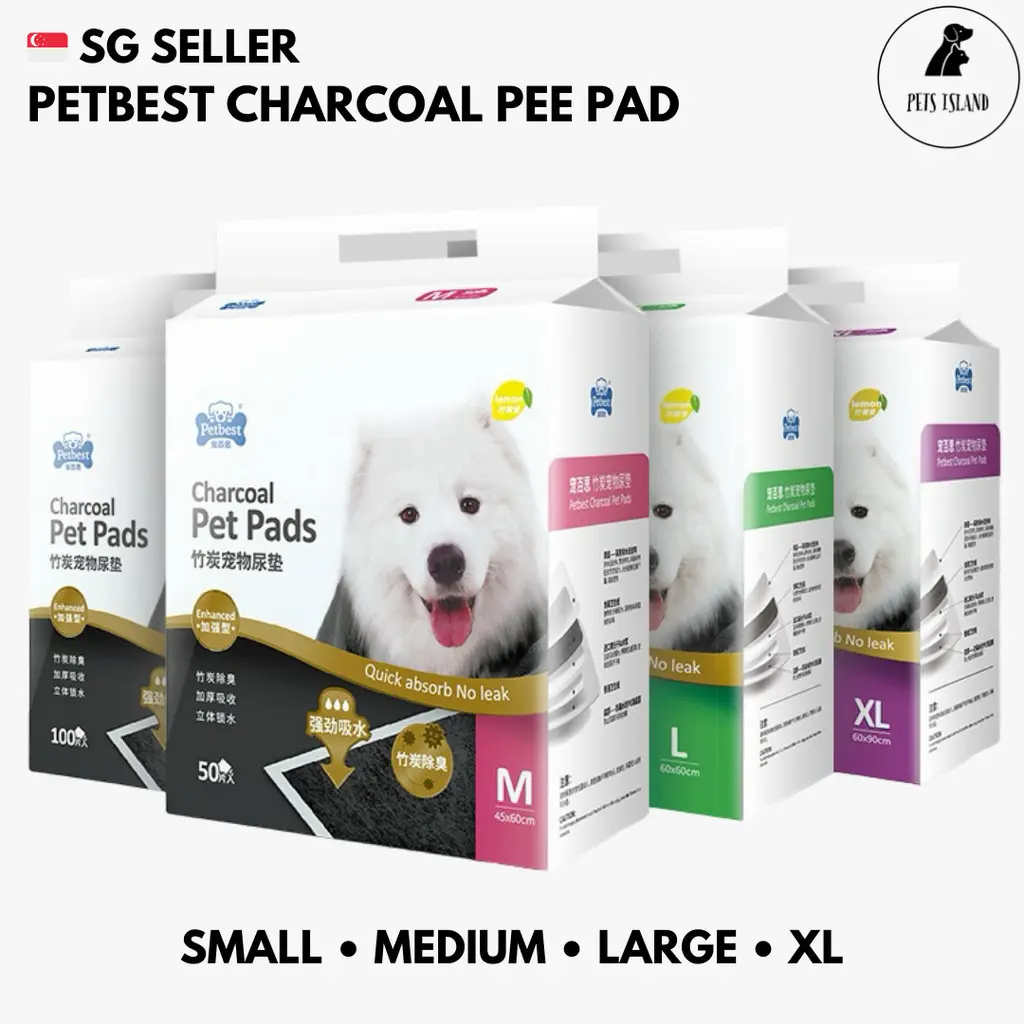 [PETS ISLAND]Petbest Charcoal Pee Pad Dog Training Pad