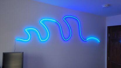 [48] Lampu Dekorasi Strip LED Neon Flex 220V 1-5 Meter Mudah Dibentuk Detak Jantung Fleksible bikin kamar cakep