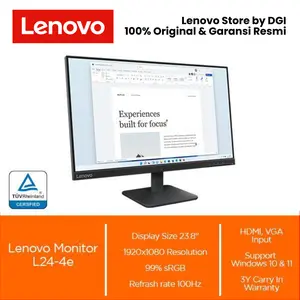 Monitor LENOVO L24-4e 23.8 IPS FHD 100Hz 6ms Raven