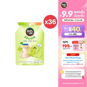 (แพ็ก 36) Sunsu Shine ซันซุเยลลี่ผสมบุกไฟเบอร์ กลิ่นมะขามและนมเปรี้ยว