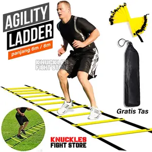 Agility Ladder Tangga Tali Olahraga Kelincahan Ketangkasan Agility Leg 6-8 meter
