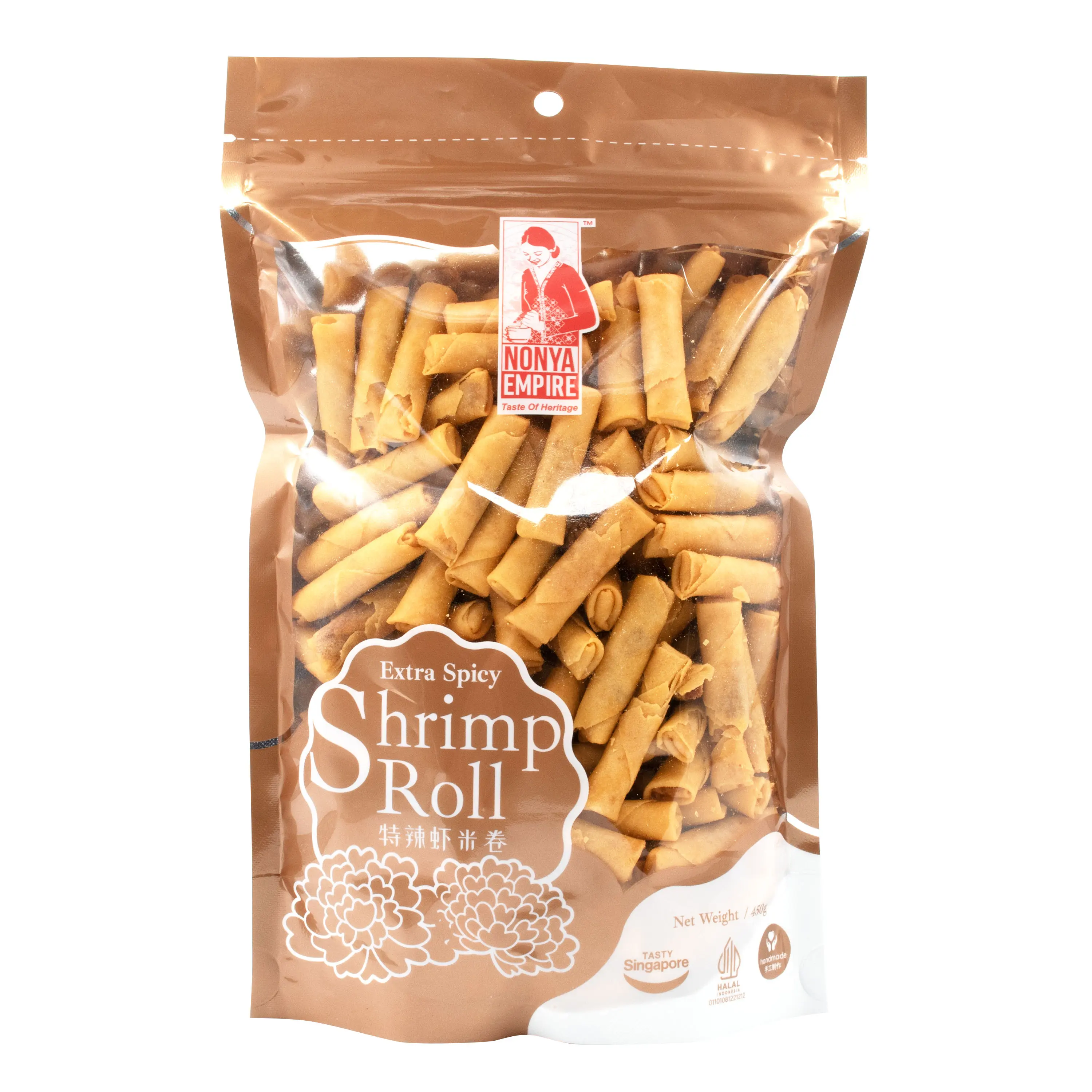 (Limited Time Offer) (Bundle of 2) - Nonya Empire Shrimp Roll Extra Spicy   -  450g