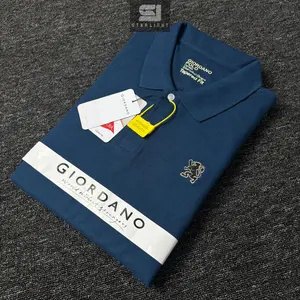 Baju Polo Shirt Pria Premium Logo Bordir Lion 3D Kaos Kerah Pria Dewasa Model Terbaru Bahan Cvc Pique Diamond Casual Tebal Panjang Kancing Motif Katun Distro