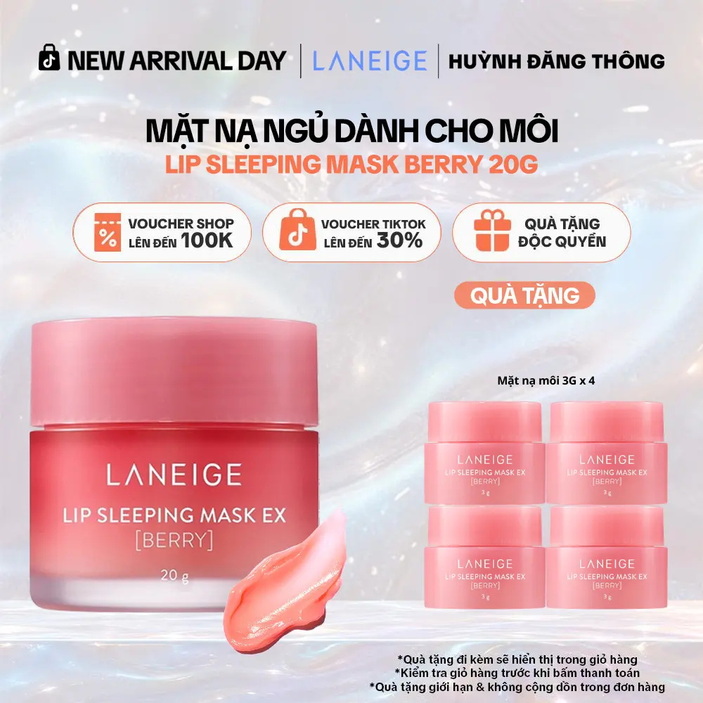 Mặt nạ ngủ dưỡng môi hồng hào căng mượt LANEIGE Lip Sleeping Mask EX 20g Son Nữ Collagen Skincare