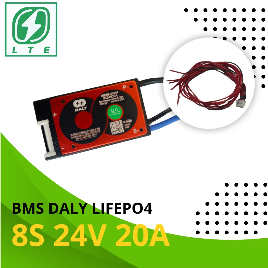 BMS DALY 8S 24V LifePO4 20A,40A, 60A, 80A, 100A