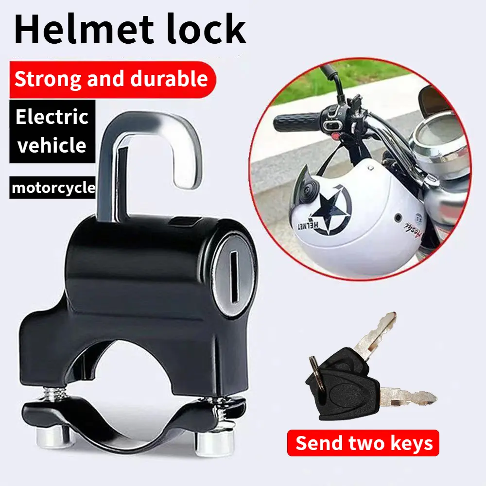 Electric Helmet Lock Electric Bike Motorcycle General Anti-Theft Fixed Function Handlebar Lock Hook Hat Helmet Lock