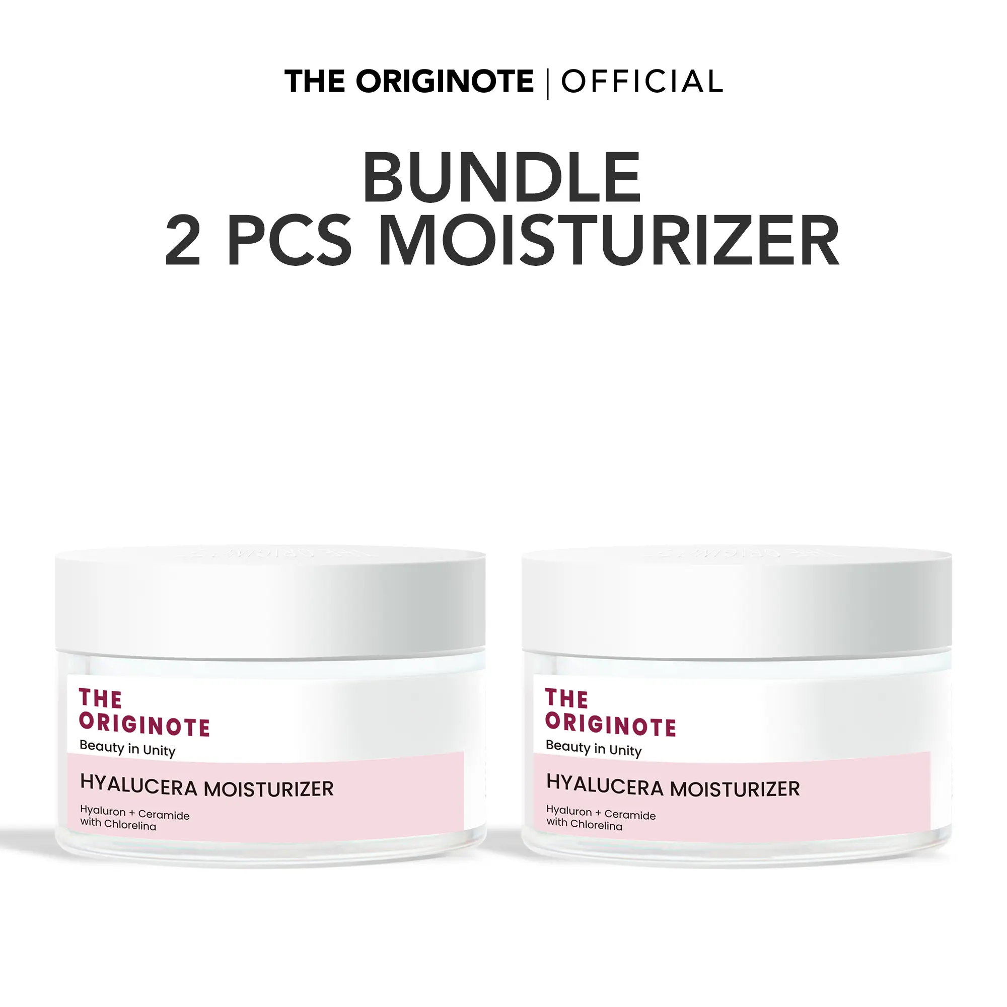 The Originote Bundle 2pcs Hyalucera Moisturizer - pelembab wajah Memperbaiki Skin Barrier muka dan Menghidrasi Kulit wajah with hyaluronic Acid ceramide