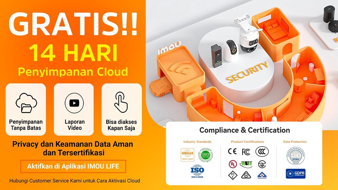 [UPGRADE 3MP & 5MP] IMOU DK2 3MP/5MP Kamera Smart CCTV Indoor Wi-Fi Human Detection Auto Tracking Two-Way Talk Baby Monitor Garansi 2 Tahun