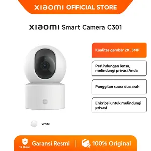 Xiaomi Smart Camera C301 | CCTV Indoor | 2K Ultra-clear HD | 3MP | AI Pendeteksi Manusia | Rotasi 360° dan Vertikal 107° | Fitur Call 2 Arah [ Official Store ]
