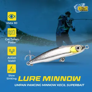 Umpan Pancing Lure Minnow Kecil 3.5g 5g Superbait MN025
