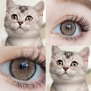 (NDD) MAGISTER Kontak Lensa Diamond Soflens Minus Softlens (0.00 s/d -8.00) Grey Softlens Brown Soflens Murah Softlens  Color Contact Lens 14.5mm Wajah Eye Candy Brown