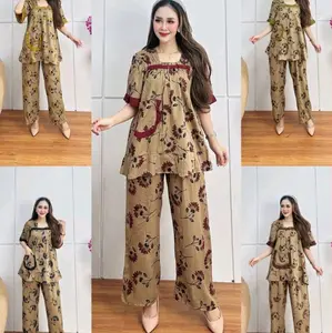 SET CP FUJI MOTIF BUNGA LD 110 BUSUI SLETING BAHAN RAYON Premium Rayon