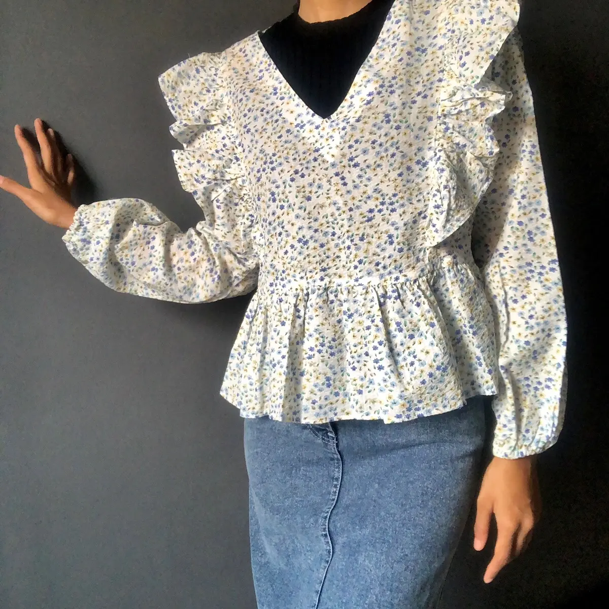 Amara blouse | coquette | korean blouse