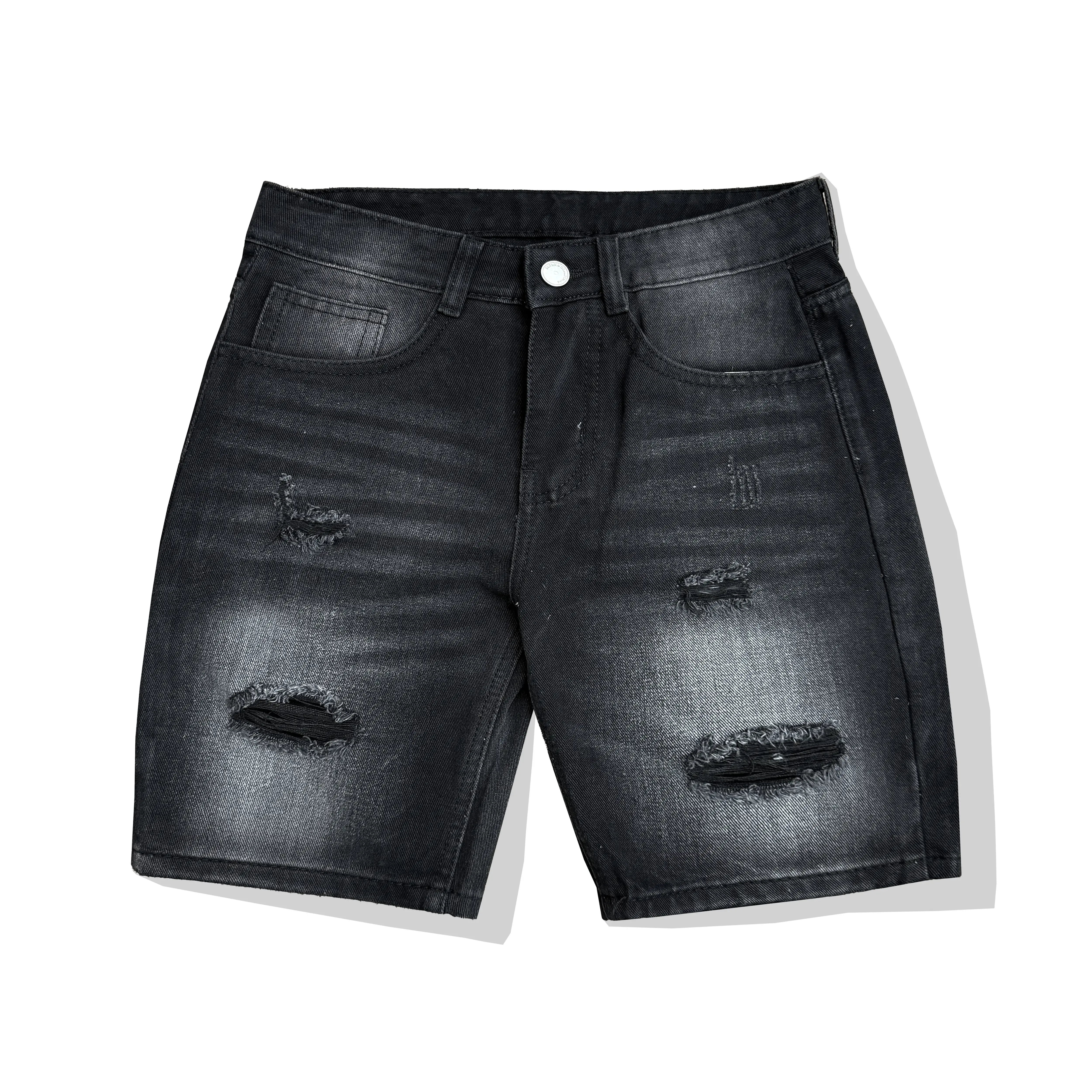 QUẦN SHORT JEAN NAM COTTON KHÔNG CO DÃN MÃ QS6V117 Menswear Có Túi Pants