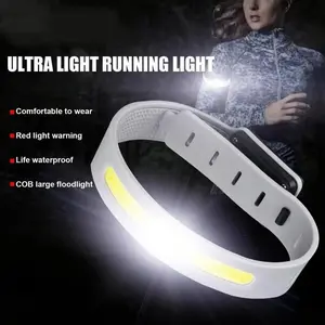 New - Lampu Running Light COB kegiatan lari malam, bersepeda, pendaki gunung, Outdoor Sports Cycling Accessories