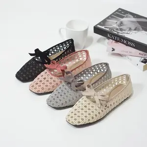 Flat Shoes Wanita FootLuxe Luxi Pita Terbaruu - Balet Pita - Flat Shoes Pita - Flatshoes Jaring