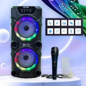 MKC KIMISO-999 AUDIO BLUETOOTH SPEAKER BASS 6,5 IN SPEAKER BLUETOOTH KARAOKE EXTRA BASS LED MKC 999 GRATIS MIC DAN SALON AKTIF WIRELESS SUPER BASS AUDIO SYSTEM RADIO FM