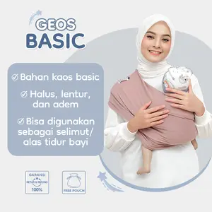 Anakkecilku Gendongan Bayi Instan Geos Basic Polos