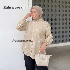 NAURA Blouse - Lengan Karet Rayon Viscose Size M XL XXL