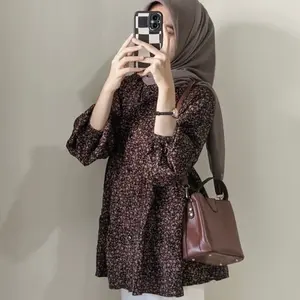 Onella Blouse Atasan Wanita Kekinian Jumbo LD 120 Terbaru Bahan Rayon Busui by Kamalin