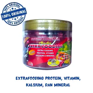 jamu ayam EXTRAFOODING (ALADIN) TOPLES 100 BUTIR - sarapan ayam berprotein, kalsium, mineral