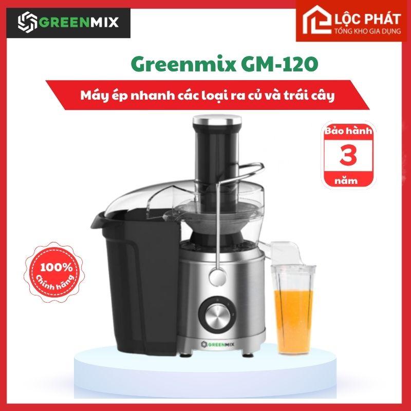 A8.Máy Ép Trái Cây Greenmix GM-120 Công Suất 1200W , Máy Ép Nhanh Miệng Ép Lớn 75mm, Dùng Cho Quán Cafe, Quán Nước