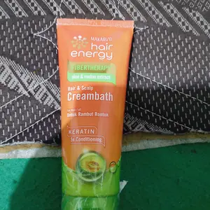 Makarizo Hair Energy Fibertherapy Hair & Scalp Creambath 5X Conditioning Aloe & Melon Extract 100 mL