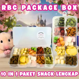 RBC PACKAGE SNACK BOX 10 IN 1 CEMILAN BONDING BERNUTRISI HAMSTER SUGAR GLIDER