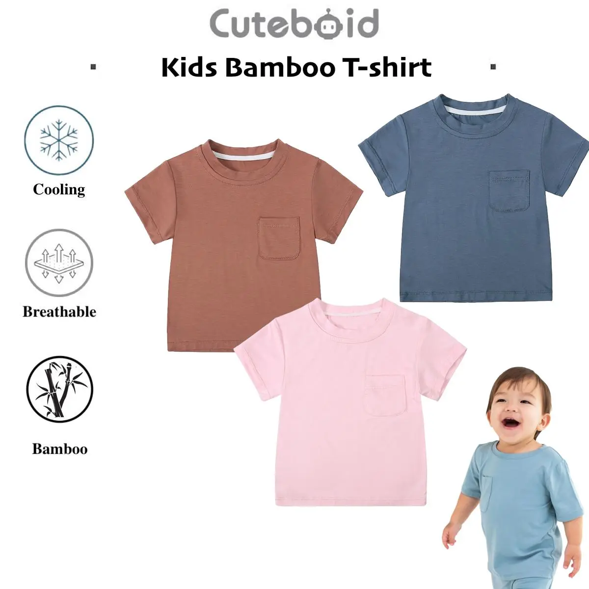 Baby Bamboo T shirt Children Tops Day Wear Clothes Baby Clothing