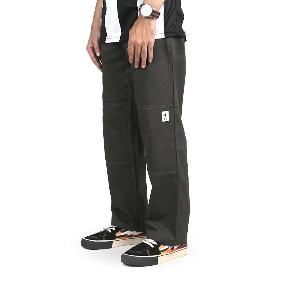 MANCOW - Double Knee Grey (REGULER FIT) - Celana Panjang Pria Wanita S.V.Brands